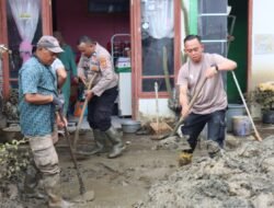 Kapolres Aceh Tengah Turun Langsung, Polri-PLN-Warga Bersatu Pulihkan Pustu Pascabencana