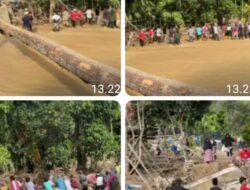 Bertahan Tanpa Pemerintah Warga Rakit Jembatan dari Batang Kayu di Tengah Bencana