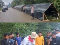 Aksi Kemanusiaan di Aceh Tengah: Polri dan Selebgram Malaysia Aisar Chaled Bangun Tenda Darurat Korban Banjir dan Longsor