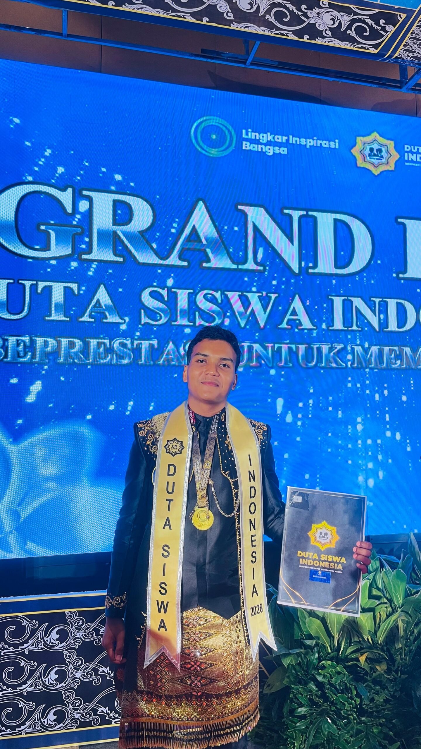 Rijalul Maula, Siswa SMA Negeri 1 Calang, Kabupaten Aceh Jaya, Berhasil menembus jajaran Grand Finalis Duta Siswa Indonesia 2026, (Foto ist) 