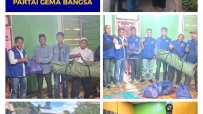 DPD Partai Gema Bangsa Salurkan Bantuan Sembako untuk Korban Banjir dan Longsor di Aceh Tengah