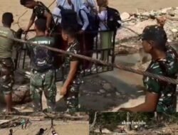 Jeritan Hati Prajurit di Tengah Banjir Susulan Linge: Demi Anak Sekolah dan Warga, TNI Terjang Arus Deras Bantu Penyeberangan di Kala ilie Jamat