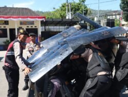 Terus Asah Kemampuan, Polres Aceh Tengah Rutin Latihan Pengendalian Massa 